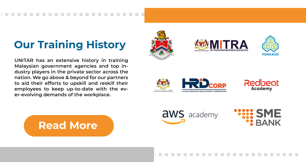 Training History with Multiple Malaysian Government Agencies - UNITAR International University