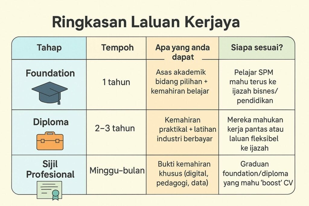 Ringkasan Laluan Kerjaya